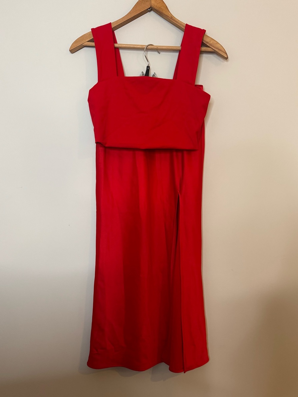 Dynamite Red Slip Skirt Set